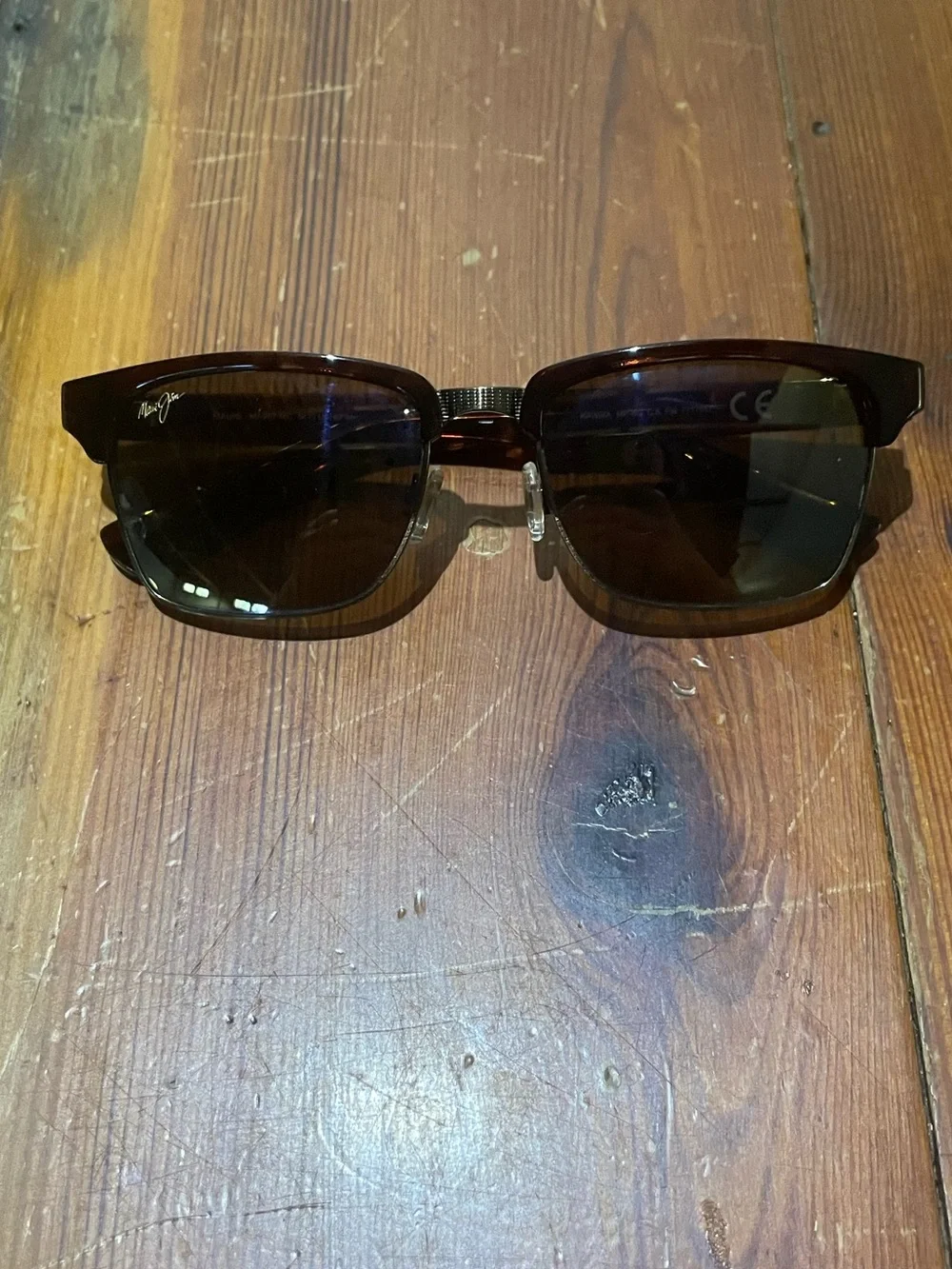 Maui Jim Kawika Brown and Gold Frame with Brown Lenses